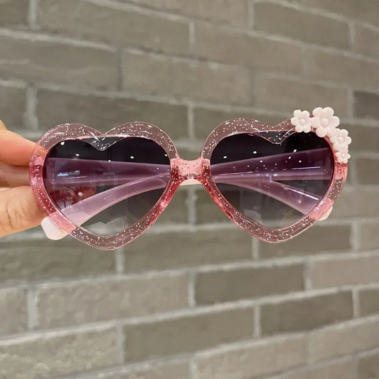 Cute Flower Kids Sunglasses UV Protection Vintage Eyewear for Girls & Boys