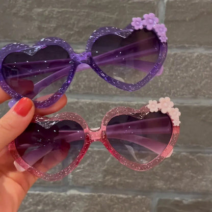 Cute Flower Kids Sunglasses UV Protection Vintage Eyewear for Girls & Boys