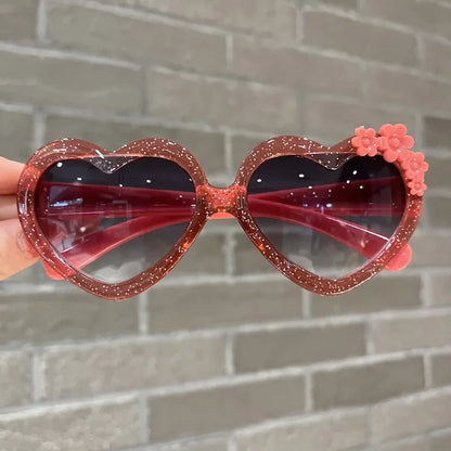Cute Flower Kids Sunglasses UV Protection Vintage Eyewear for Girls & Boys