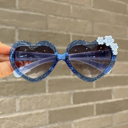 Cute Flower Kids Sunglasses UV Protection Vintage Eyewear for Girls & Boys