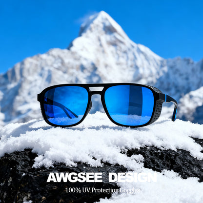 Polarized Sports Sunglasses UV Windproof Cycling Running Driving Eyewear