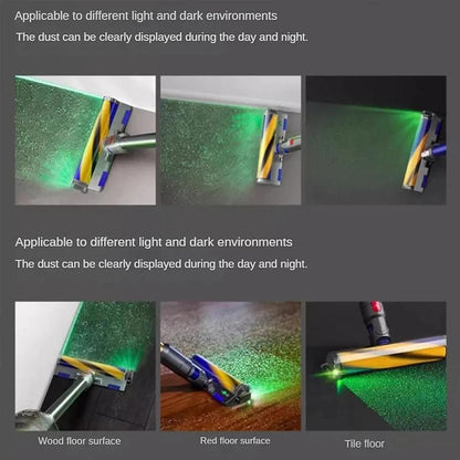 Green LED Dust Display Light for Dyson Vacuum Cleaner Cordless Vacuum Light Attachment