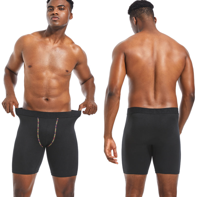 Comfort Flex Long Men's Boxer Briefs Stretch Boxer Shorts for All Day Comfort