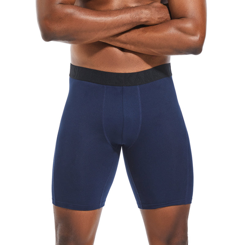 Comfort Flex Long Men's Boxer Briefs Stretch Boxer Shorts for All Day Comfort