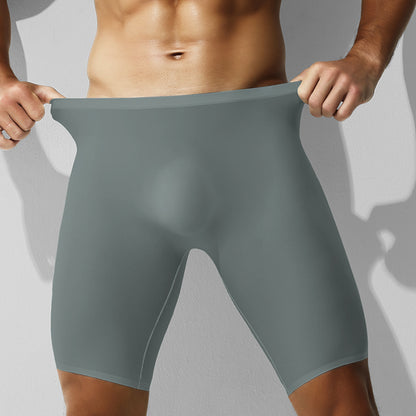 Ice Silk Mens Boxer Briefs Quick Dry Breathable Sports Underwear