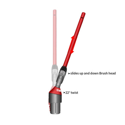 Ultra Narrow Dyson Crevice Tool Vacuum Crevice Brush Attachment for Dyson V7 V8 V10 V11 V12 V15