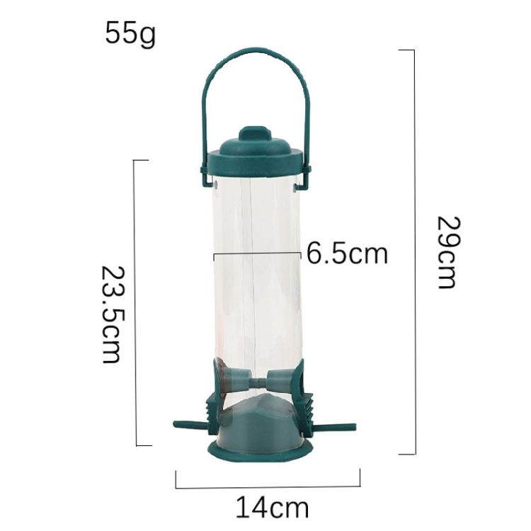 Spinning Squirrel Proof Bird Feeder Outdoor Hanging Wild Bird Feeder with Weight Activated Protection