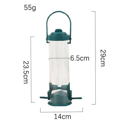 Spinning Squirrel Proof Bird Feeder Outdoor Hanging Wild Bird Feeder with Weight Activated Protection