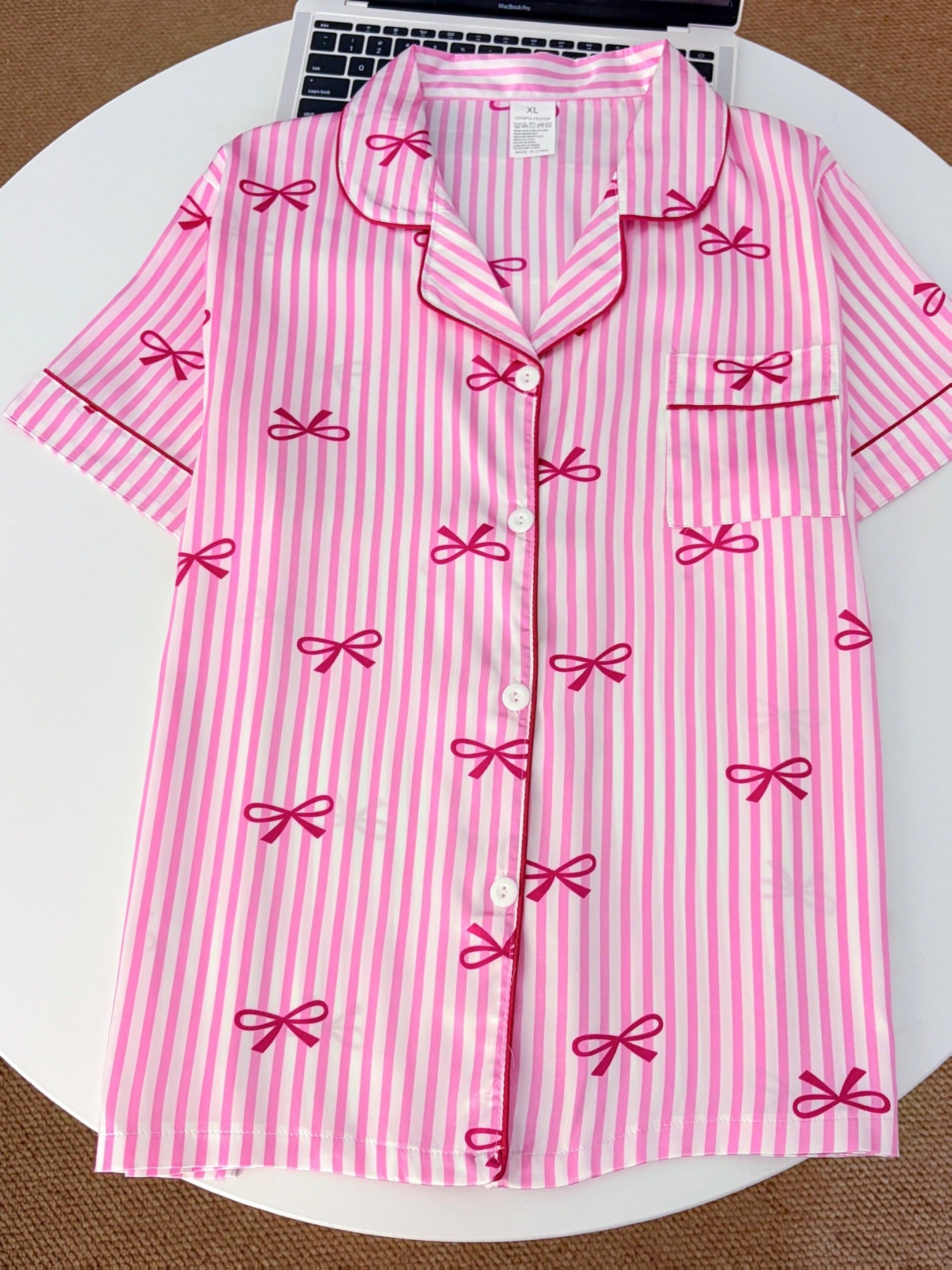 Luxury Silk Satin Pajamas Women Pajama Set Button Down Long Sleeve Sleepwear & Loungewear