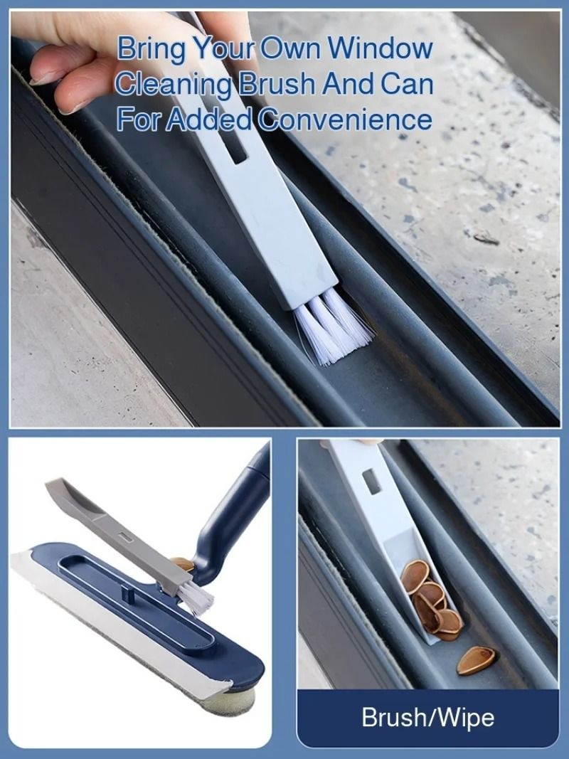 2 in 1 Telescopic Window Cleaner for Easy Glass Cleaning