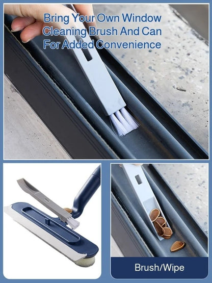 2 in 1 Telescopic Window Cleaner for Easy Glass Cleaning