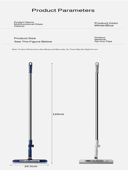 2 in 1 Telescopic Window Cleaner for Easy Glass Cleaning
