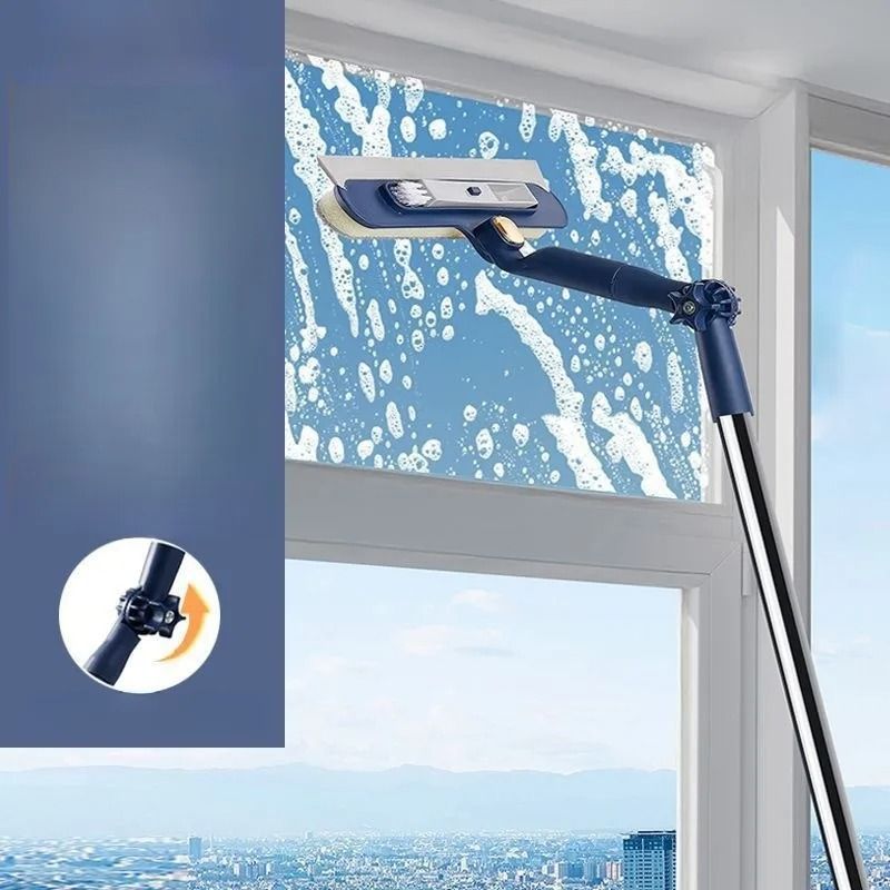 2 in 1 Telescopic Window Cleaner for Easy Glass Cleaning
