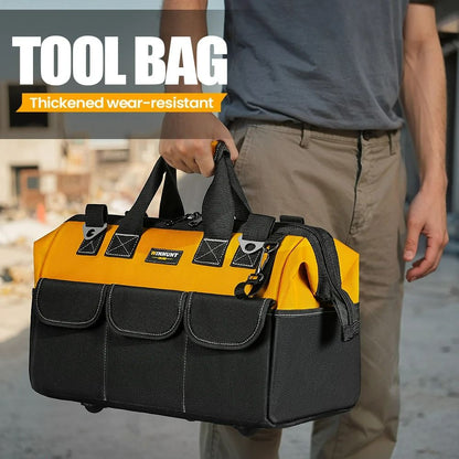 Tool Bag – 14-Pocket Portable Empty Storage Box Organizer with Adjustable Shoulder Strap