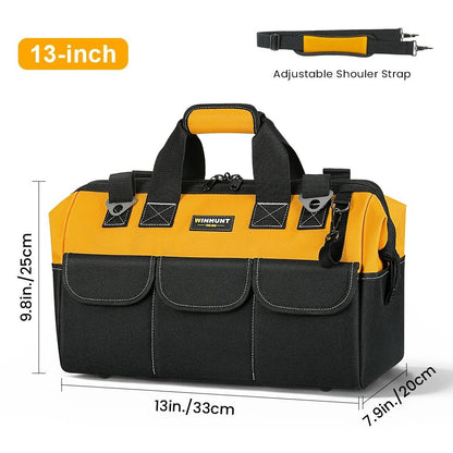 Tool Bag – 14-Pocket Portable Empty Storage Box Organizer with Adjustable Shoulder Strap