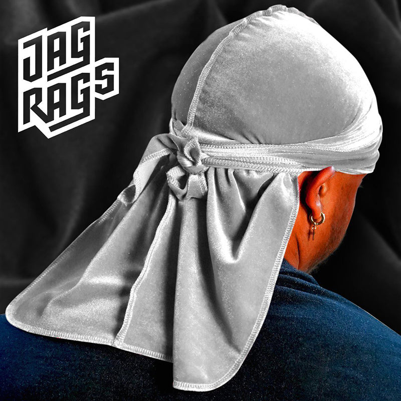 Soft Velvet Long Tail Unisex Durag Wave Cap Breathable Head Wrap Bandana