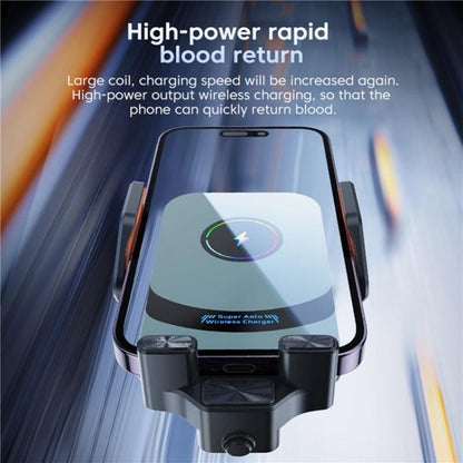 X16 Magnetic Car Phone Mount Smart Sensor Wireless Car Charger Auto Clamp Fast Charging Holder