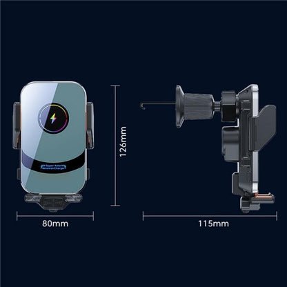 X16 Magnetic Car Phone Mount Smart Sensor Wireless Car Charger Auto Clamp Fast Charging Holder