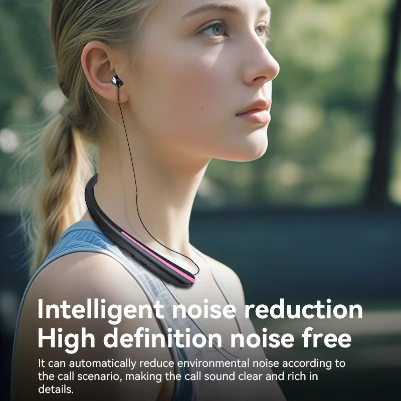 Neckband Bluetooth Earbuds Noise Cancelling Waterproof Wireless Neckband Headphones