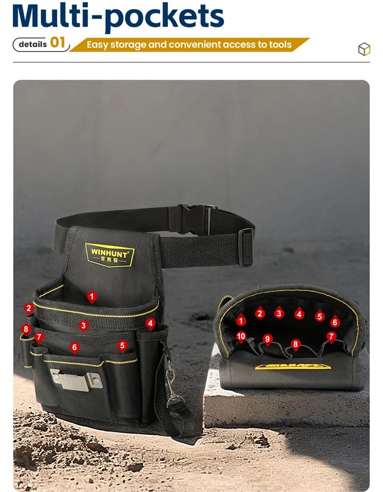 Multifunctional Electrician Tool Waist Bag