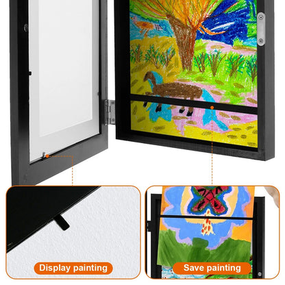 Kids Art Frame Magnetic Front Opening Changeable Picture Display