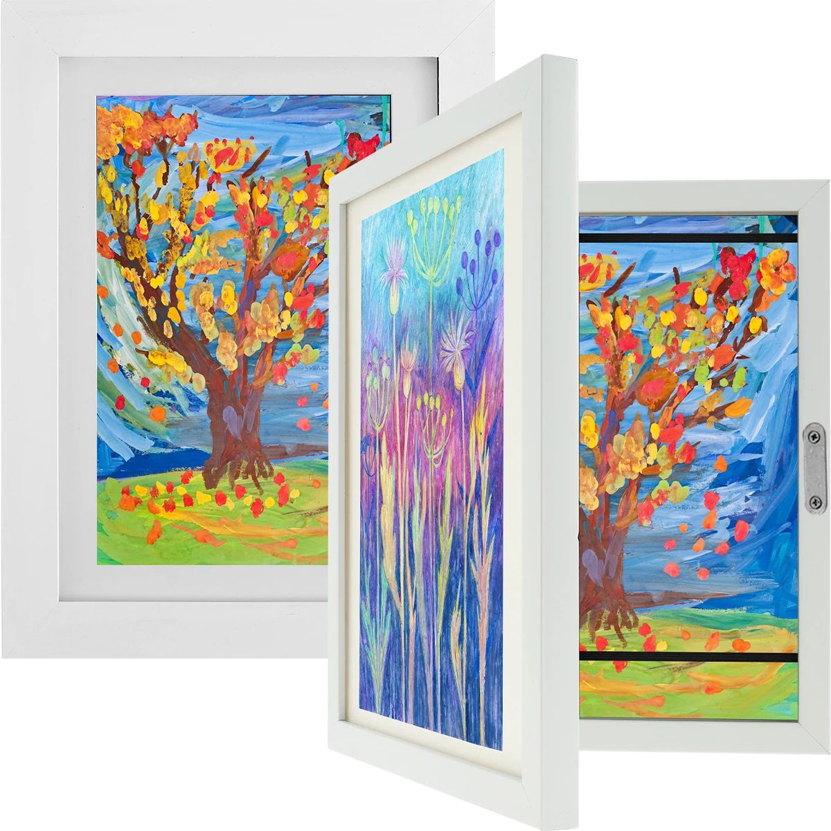 Kids Art Frame Magnetic Front Opening Changeable Picture Display