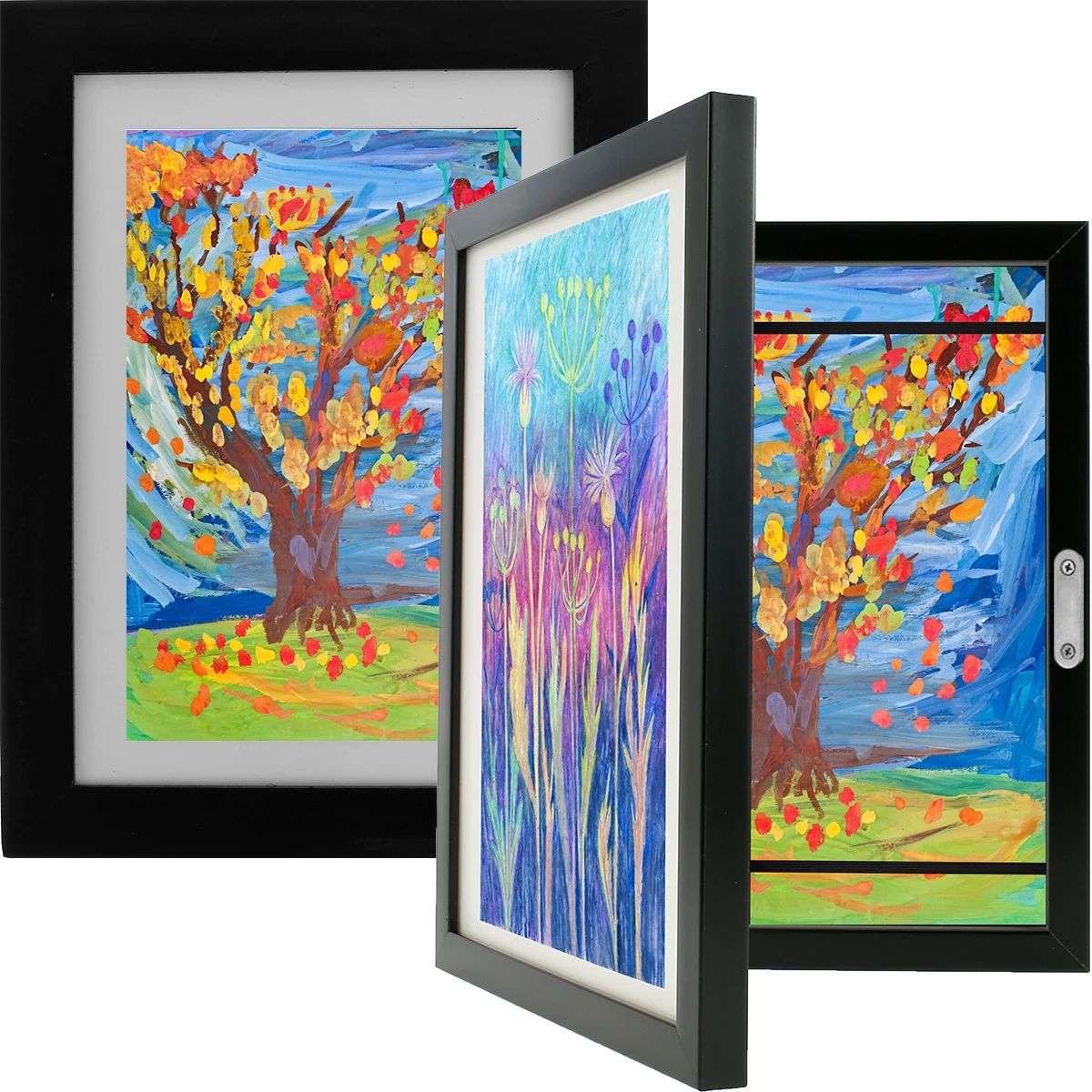 Kids Art Frame Magnetic Front Opening Changeable Picture Display