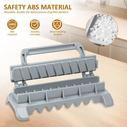 Reusable Kebab Maker Manual Kebab Press BBQ Skewer Maker for Homemade Meat Skewers