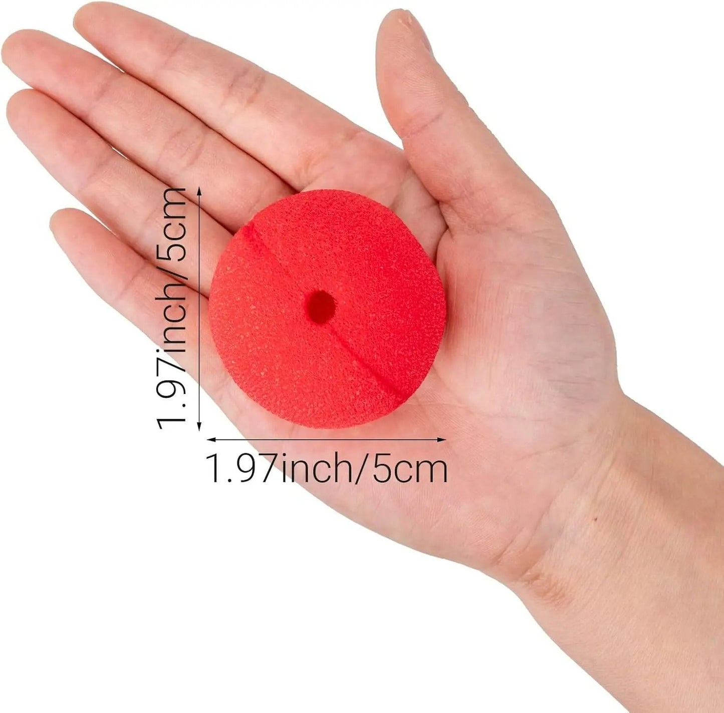 Classic Red Foam Clown Noses (100-Piece Bulk Set)