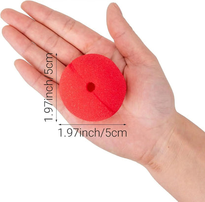 Classic Red Foam Clown Noses (100-Piece Bulk Set)