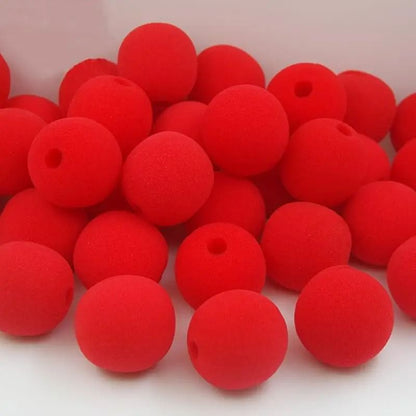 Classic Red Foam Clown Noses (100-Piece Bulk Set)