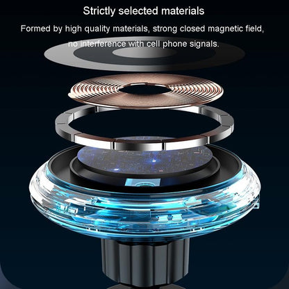 RGB MagSafe Car Charger Magnetic Wireless Phone Holder 15W Fast Charging Car Mount