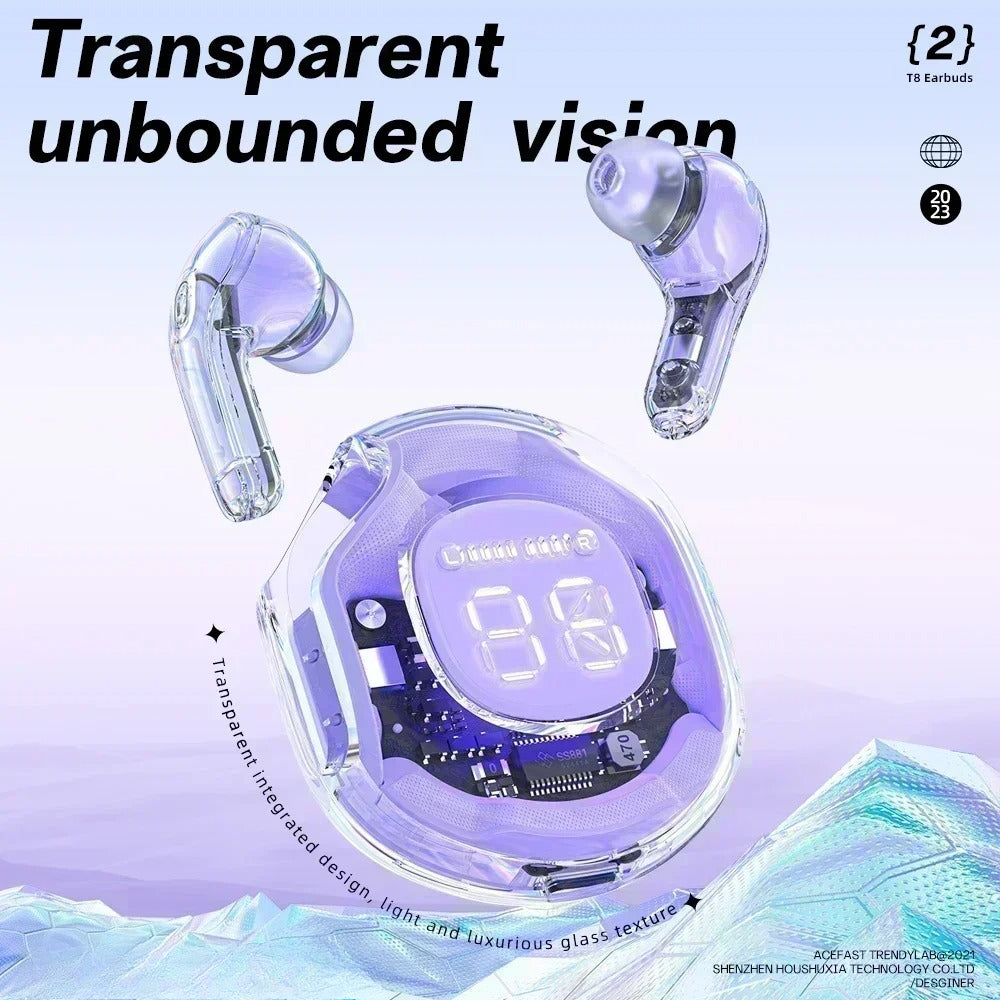Bluetooth TWS Wireless Earbuds with Noise Reduction Bass for Sports and Gaming