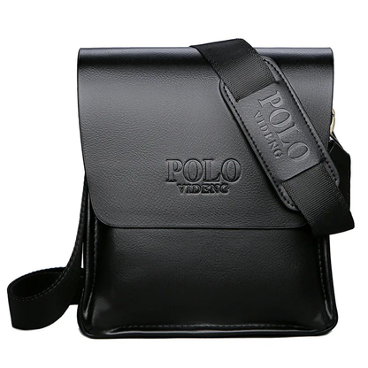 Polo Men Business Casual Shoulder Bag: Anti-Theft Vertical Sling and Crossbody Satchel for Travel