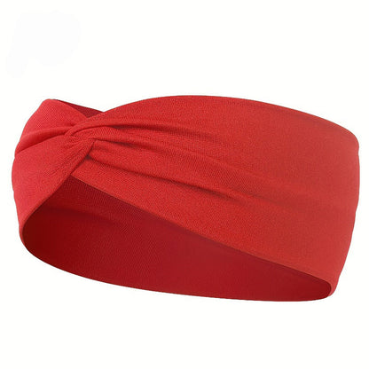 Comfort Fit Wide Headband Knotted Yoga Headband for Sports, Running & Everyday Style