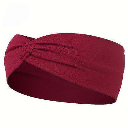 Comfort Fit Wide Headband Knotted Yoga Headband for Sports, Running & Everyday Style