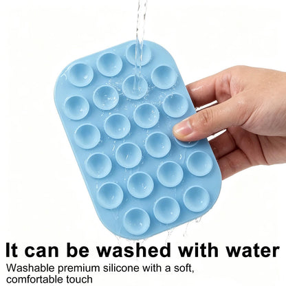 Reusable Magnetic Phone Holder with Vacuum Suction Silicone Phone Mount for Hands Free Viewing