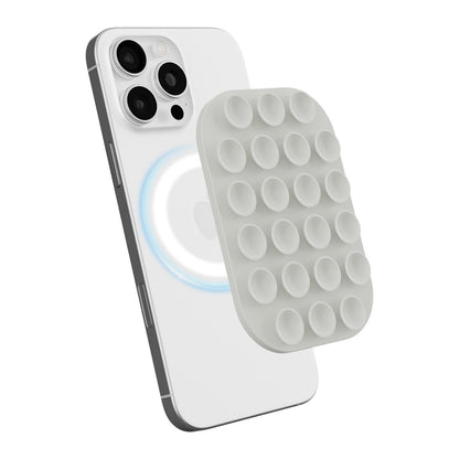 Reusable Magnetic Phone Holder with Vacuum Suction Silicone Phone Mount for Hands Free Viewing