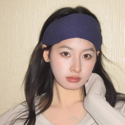 Retro Knitted Headband for Women Wide Fashion Hairband Everyday Hair Accessory