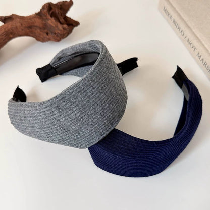 Retro Knitted Headband for Women Wide Fashion Hairband Everyday Hair Accessory