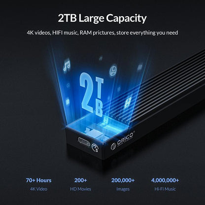 ORICO M2PF C3 M.2 NGFF SSD Enclosure USB Type C 5Gbps External SSD Case