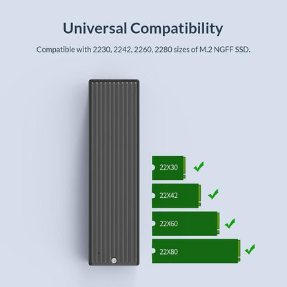 ORICO M2PF C3 M.2 NGFF SSD Enclosure USB Type C 5Gbps External SSD Case