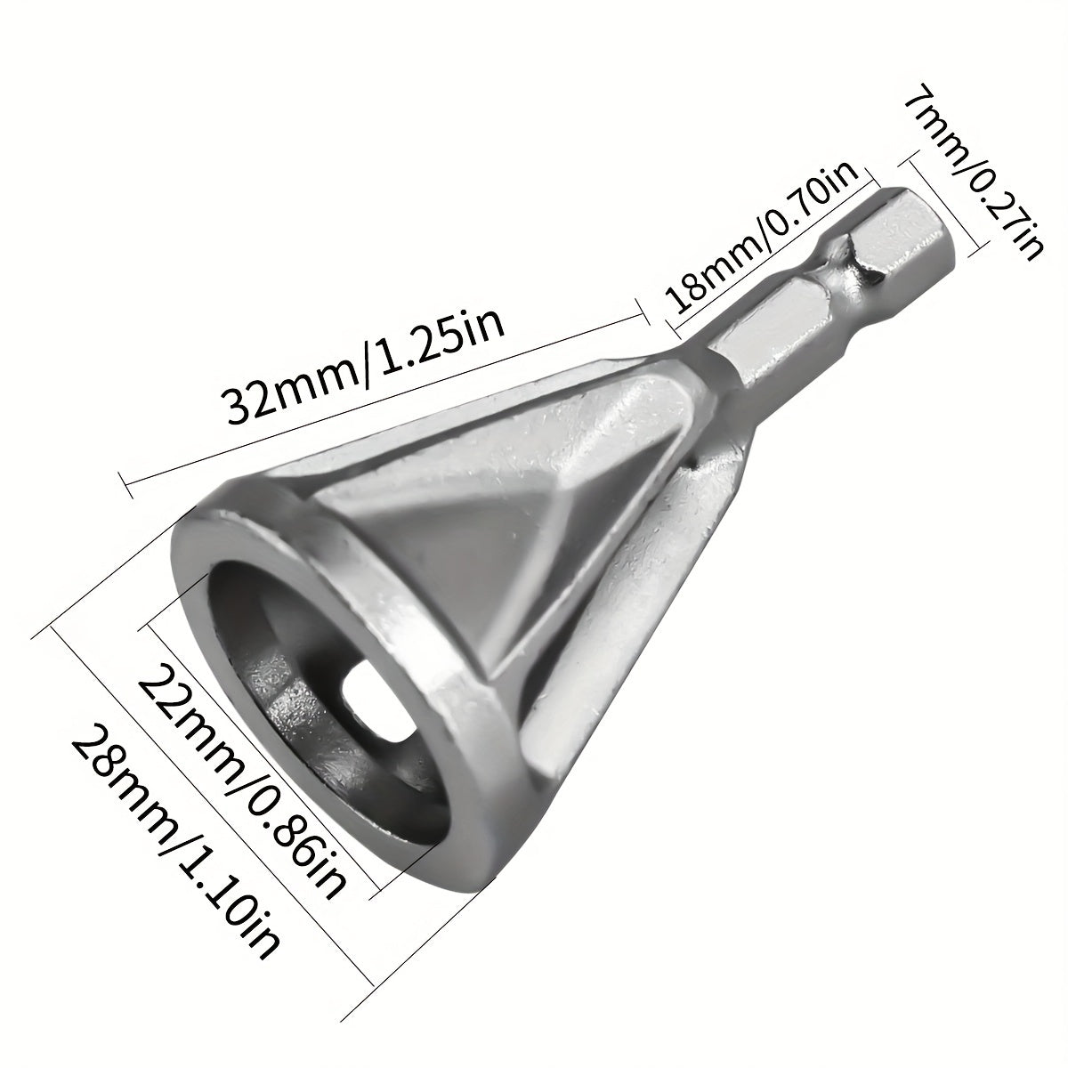 External Chamfer Tool Drill Bit for Fast Bolt Deburring and Metal Edge Repair