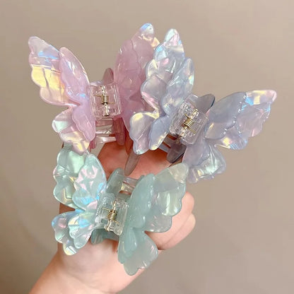 Elegant Butterfly Hair Claw Acetate Hair Clip for Women & Girls