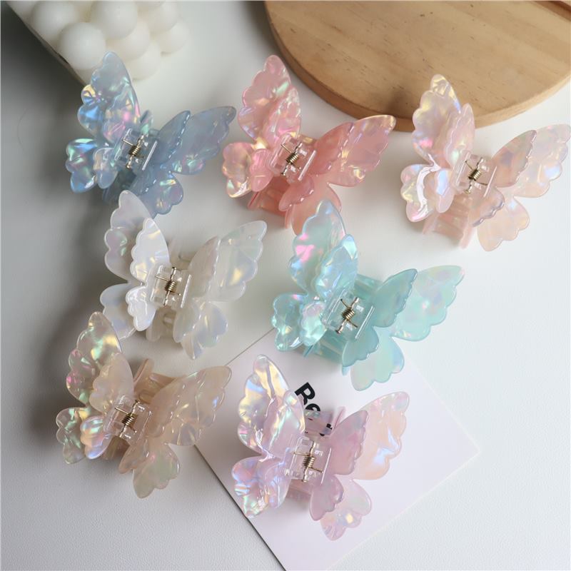 Elegant Butterfly Hair Claw Acetate Hair Clip for Women & Girls