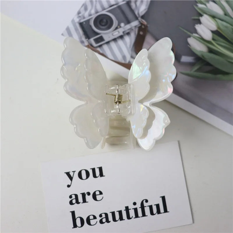 Elegant Butterfly Hair Claw Acetate Hair Clip for Women & Girls