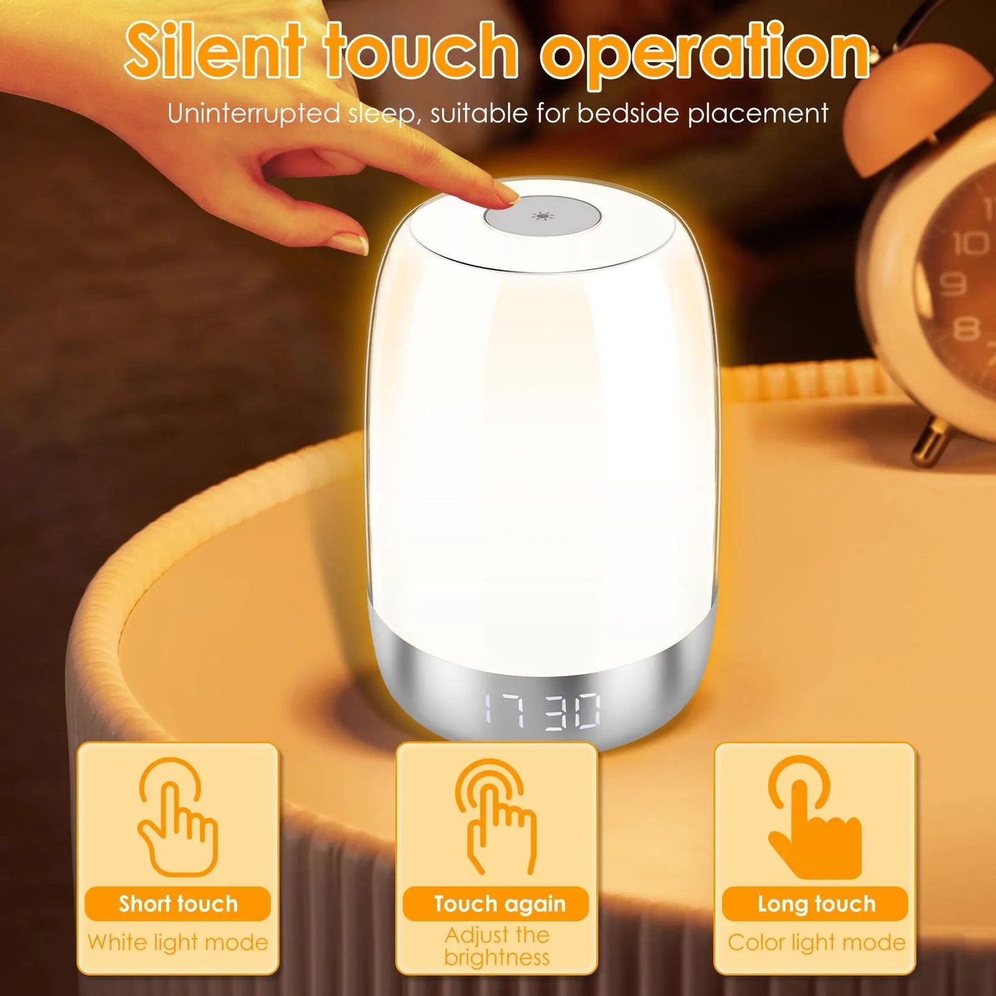 Dimmable Sunrise Alarm Clock with Wake Up Light
