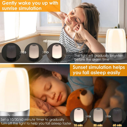 Dimmable Sunrise Alarm Clock with Wake Up Light