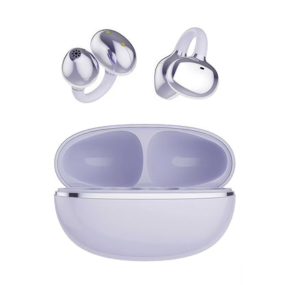 Open Ear Clip On Earbuds Wireless Bluetooth Headphones with HiFi Stereo Sound