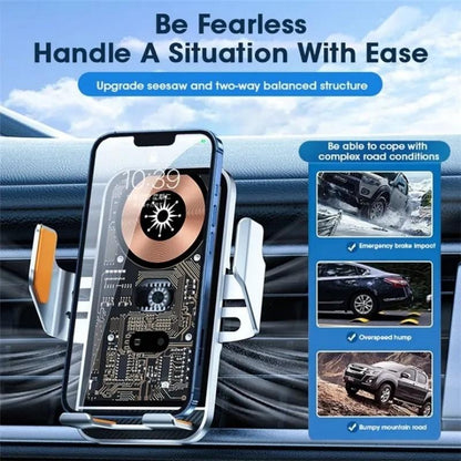 C10 Wireless Car Charger 15W Fast Charging Auto Clamping Car Phone Mount with Infrared Sensor